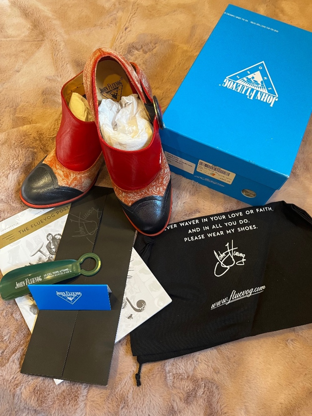 Leather Fluevog heels